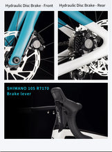 Load image into Gallery viewer, SAVA 2025NEW HAWKEYE SLR7 Carbon Fiber Road Bike with Shimano 105 DI2 R7170 Component Hydraulic Discs, Complete Adult Racing Set
