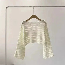 Load image into Gallery viewer, Women’s crochet knit beach cover up
