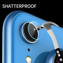Load image into Gallery viewer, 3PCS Ultra-thin Tempered Glass Camera Lens Film For iPhone Xr Rear Camera Len HD Protector Anti-scratch Phone Film Camera Ring Lens Protector with Glass Compatible for iPhone
