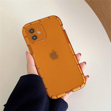 Load image into Gallery viewer, Luminous Shockproof Bumper Phone Case For iPhone 11 14 Pro Max 12 11 13 Pro Max X XR XS Max Transparent Back Cover  Full Bumper Case Strong Classic Phone Case
