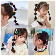 Load image into Gallery viewer, 20/50pcs Kids Elastic Hair Bands Girls Sweets Scrunchie Rubber Band for Children Hair Ties Clips Headband Baby Hair Accessories
