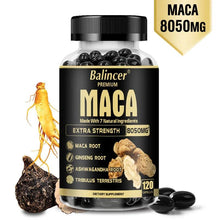 Load image into Gallery viewer, Maca Ginseng boosts energy needs and can help balance hormone levels, increase energy and support healthy motivation.
