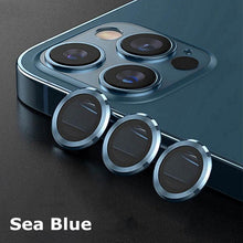 Load image into Gallery viewer, Camera Lens Protectors For iPhone 14 Pro Max Camera Metal Ring Protector Case Glass for iPhone 13mini 14plus 13 14pro Lens Film Camera Lens Protector Tempered Glass Camera Lens Protector
