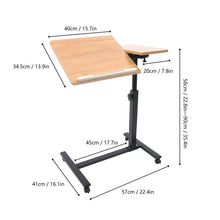 Load image into Gallery viewer, Adjustable Height Laptop Desk Rolling Cart Table Stand Movable Computer Table Sofa Side Tables
