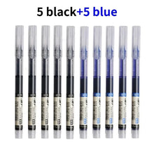 Load image into Gallery viewer, 10Pcs/set High Quality Needle Type Gel Pens Straight Liquid Ballpoint Pen Kawaii Stationery School Office Supplies Writing
