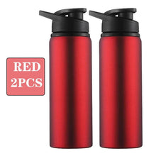Load image into Gallery viewer, Portable Water Bottle Bicycle Riding Drinking Water Bottle Outdoor Sport Travel Mug Metal Stainless Steel Bottle
