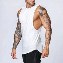 Load image into Gallery viewer, Men's Gym Clothing Summer Fitness Cotton Tank Top Men Jogging Bodybuilding Sleeveless Shirt Breathable O-Neck Casual Muscle Vest

