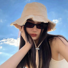 Load image into Gallery viewer, Unisex Tassel Cotton Bucket Hat
