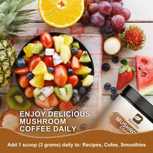 Load image into Gallery viewer, Mushroom Coffee 10 Mushroom Extract - Lion's Mane, Cordyceps, Reishi, Turkey Tail, Chaga, Maitake for energy and immune support
