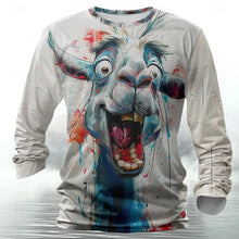 Load image into Gallery viewer, 🐅 3D Animal Print Long Sleeve T-Shirt – Harajuku Hip-Hop Streetwear
