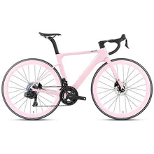 Load image into Gallery viewer, TWITTER 700X25C Carbon Road Bicycle Wireless Men's Hydraulic Disc Racing Bike With WheelTop EDS TX 24S Shifter 50mm Carbon Wheel
