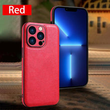 Load image into Gallery viewer, Luxury PU leather Phone Case For iPhone 14 13 Pro Max 12Pro 11Pro Max 13 12 Pro XS MAX XR X SE 7 8 plus Fashion Back Cover Leather Back Case for iPhone 14 Pro  Shockproof Cover for iPhone
