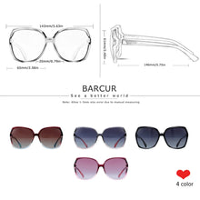 Load image into Gallery viewer, BARCUR Oversized Square Polarized Sunglasses for Women – Fashion Gradient Lens Summer Eyewear with UV400 Protection – Lightweight PC Comfortable Frame Trendy Street Style Shades for Summer Shopping Beach &amp; Travel
