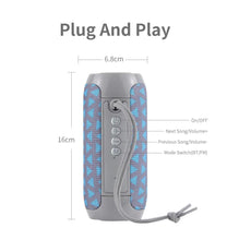Load image into Gallery viewer, Bluetooth Speaker T&amp;G TG117 Portable TWS Sound Box Waterproof Loudspeaker Outdoor Stereo Surround Speakers Support TF FM Radio
