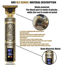 Load image into Gallery viewer, T9 Hair Clipper Repair Beard Shaving Body Hair Trimmer Clippers Electric Machine Men Haircut Machine 0mm Barber Shaver
