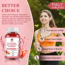 Load image into Gallery viewer, LUKAREE 200mg Potassium Magnesium Gummies Magnesium Potassium Supplements for Sleep, Relaxation, Sedation, Muscle Support
