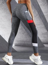 Load image into Gallery viewer, 🖤 Colorblocked Mesh High-Waist Yoga Leggings with Side Pockets
