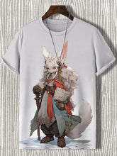 Load image into Gallery viewer, Samurai Cat Graphic T-Shirt – Japanese Style 3D Print Men's Tee
