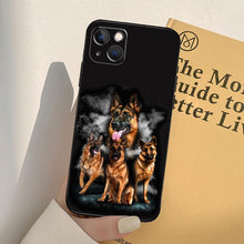 Load image into Gallery viewer, Cartoon German Shepherd Phone Case MAsk  Dog Case For iPhone 13 12 Mini 11 14 Pro Max 6S 8 7 Plus SE 2022 2020 X XS Max XR Back Cover Poodle Dog Phone Case Compatible with iphone
