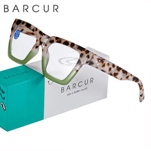 Load image into Gallery viewer, BARCUR Retro Fashionable Unique Leopard Pattern Reading Glasses for Women and Men – Stylish Clear Prescription Eyewear with Fashion Color Options – Trendy Rectangular Presbyopia Glasses with Personalized Gift Box for Daily Use
