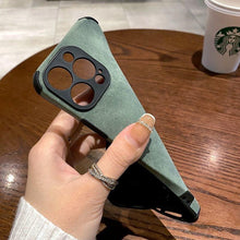 Load image into Gallery viewer, Vintage Green PU Leather Case For iPhone 13 12 11 Pro Max Mini XR XS X 7 8 Plus  Luxury Silicon Bumper Shockproof Soft Cover  Ultra Thin Slim Leather Case Anti-Scratch Hard Back Cover for iPhone
