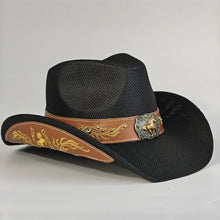 Load image into Gallery viewer, 2026 Embroidery Horse Accessories Straw Cowboy Hat for Women Men – Western Sun Hat for Country Concert Rodeo and Cowgirl Hat
