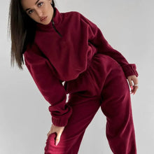 Load image into Gallery viewer, Women's 2 Piece Sportswear Set Hooded Sweatshirt Tracksuit Pants
