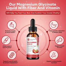 Load image into Gallery viewer, Magnesium Glycinate Liquid Drops - Triple Absorption Supplement, Support Nerves, Nighttime, Heart and Muscles Health Help Sleep
