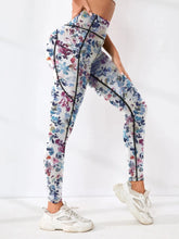 Load image into Gallery viewer, Printed High-Waist Pocket Fitness Pants Women
