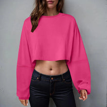 Load image into Gallery viewer, 🧘‍♀️ Women’s Long Sleeve Loose-Fit Crop Top
