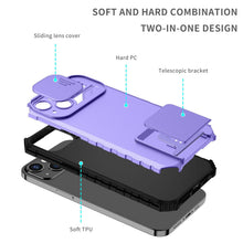 Load image into Gallery viewer, Unique Cover with Camera Protection Heavy Duty Shockproof Protective iPhone 13 Pro Case ShockProof Case For iPhone 13 12 11 Pro Slide Camera Protection Case Dual Layer Armor Case Back Cover

