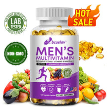 Load image into Gallery viewer, Men's Daily Multivitamin - 22 Vitamins &amp; Minerals, Dietary Supplement for Immunity, Energy, Digestion, Skin, and Overall Health
