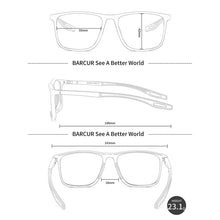 Load image into Gallery viewer, BARCUR Lightweight Sports Reading Glasses for Men &amp; Women – Ultra-Light PC Frame Durable Presbyopia Eyewear with HD Transparent Acrylic Lenses – Comfortable Rectangle Readers for Casual Daily Wear and Outdoor Use
