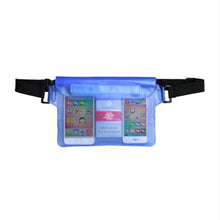 Load image into Gallery viewer, Waterproof Waist Bag Screen Touchable Phone Bag With Adjustable Belt 3 Layers High Waterproof Sealing Swimming Bag Large Size Transparent Underwater Protection Bag For iPhone Mobile Phone Pouch
