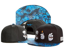 Load image into Gallery viewer, Skull Hand Snapback Hat – Flat Bill Adjustable Baseball Cap
