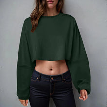 Load image into Gallery viewer, 🧘‍♀️ Women’s Long Sleeve Loose-Fit Crop Top
