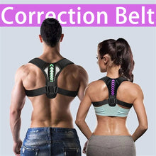 Load image into Gallery viewer, Adjustable Back Shoulder Posture Corrector Belt Clavicle Spine Support Reshape Your Body Home Office Sport Upper Back Neck Brace
