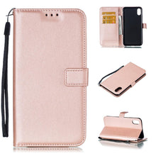 Load image into Gallery viewer, Solid Color Leather Wallet Case For iPhone 14 XS MAX 11 Pro 12 mini 13 Flip Cover Card Slot Mobile Phone Case  Wallet Mobile Phone Case Leather Flip Case Wallet Colorful Protective Case
