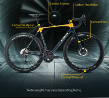 Load image into Gallery viewer, SAVA AEROX SLR8 Full Carbon Fiber Racing Grade Road Bike E-Shift Road Bike with SHIMAN0 ULTEGRA 8170 Di2 Kit UCI+CE Approved
