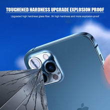 Load image into Gallery viewer, 3pcs Camera Glass For Iphone 13 12 11 Pro Max Lens Protector Iphone 13 12 11 Mini Xs Max 8 7 6 6s Plus X Xr Se 2020 Glass Ultra Thin Transparent Camera Lens Cover Black Ring HD Clear Scratch Resistant
