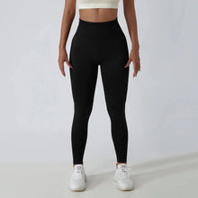 Load image into Gallery viewer, Seamless Ribbed Yoga Leggings – Tummy Control Fit
