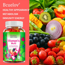 Load image into Gallery viewer, Women's Multivitamin Gummies - Energy, Mood, Hair Care, Skin Care, Support Energy Metabolism, Bone and Immune Health
