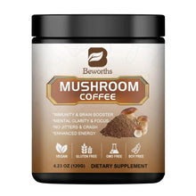 Load image into Gallery viewer, Mushroom Coffee 10 Mushroom Extract - Lion's Mane, Cordyceps, Reishi, Turkey Tail, Chaga, Maitake for energy and immune support
