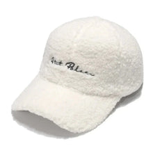 Load image into Gallery viewer, Lamb Wool Baseball Cap — Korean Style Plush Winter Sun Hat for Women
