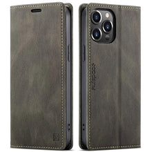 Load image into Gallery viewer, Vintage Wallet Case Card Holder Kickstand Built-in Magnetic Flip Leather Case for iPhone  Leather Cases for iPhone 14 13 12 11 Pro Max Mini XR XS Max 8 7 6s Plus Wallet Flip Cover
