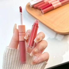 Load image into Gallery viewer, Double End Lip Glaze Full Gloss Mirror And Matte Velvet Long Term Color And Moisture Lip Gloss Anti Stain Cosmetic Lip Glaze
