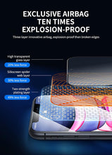 Load image into Gallery viewer, 80D Full Protective Glass For iphone 6 7 8 Plus X Xr Xs Max SE Tempered Screen Protector iPhone 11 12 13 Pro Max Mini Glass Film  Screen Protector with Full-Coverage, Easy Installation Frame
