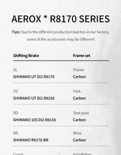 Load image into Gallery viewer, SAVA AEROX SLR8 Full Carbon Fiber Racing Grade Road Bike E-Shift Road Bike with SHIMAN0 ULTEGRA 8170 Di2 Kit UCI+CE Approved
