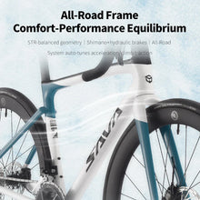 Load image into Gallery viewer, SAVA 2025NEW HAWKEYE SLR7 Carbon Fiber Road Bike with Shimano 105 DI2 R7170 Component Hydraulic Discs, Complete Adult Racing Set
