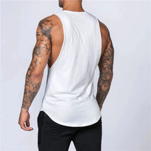 Load image into Gallery viewer, Men's Gym Clothing Summer Fitness Cotton Tank Top Men Jogging Bodybuilding Sleeveless Shirt Breathable O-Neck Casual Muscle Vest
